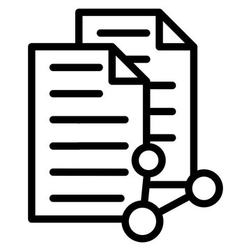 Document Sharing icon vector image. Can be used for Remote Working.