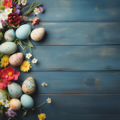 Naklejka premium Easter Delight: A Lively Banner Igniting the Spirit of Celebration