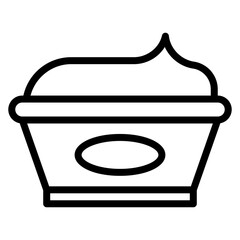 Cream Cheese icon vector image. Can be used for Brunch.
