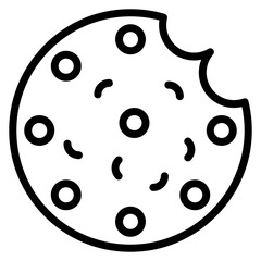 Oat Cookies icon vector image. Can be used for Brunch.
