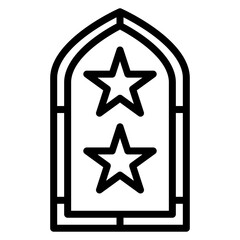 Mosque Window icon vector image. Can be used for Islamic New Year.