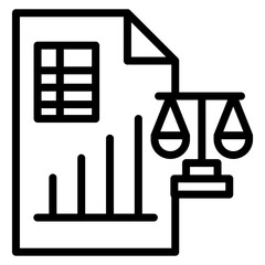 Balance Sheet icon vector image. Can be used for Business Audit.