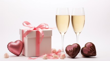 Greeting card for the celebration of Valentine's day. Background for Valentine's Day, Christmas.