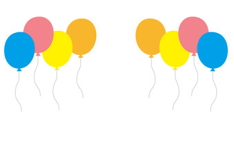 Balloon set background material