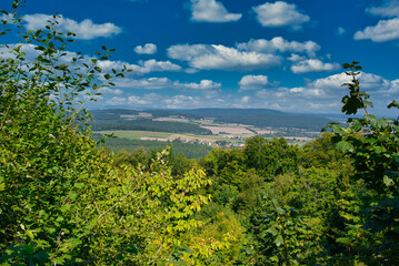 Aussicht vom Straufhain Thüringen Deuschland