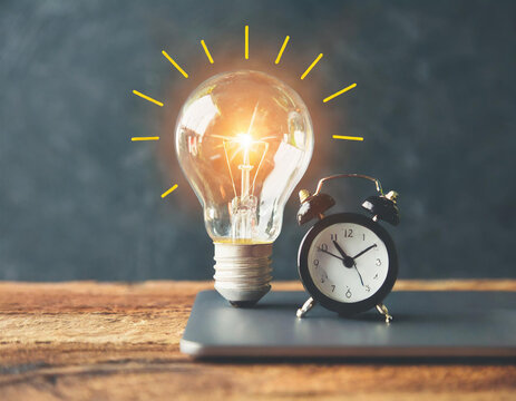 Quick tips for smart creative. light bulb and idea checking concept.