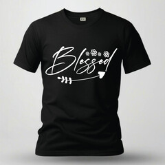 blessed svg t shirt design vector eps.file