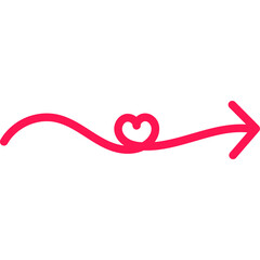 Valentine Doodle Arrow