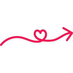Valentine Doodle Arrow