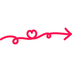 Valentine Doodle Arrow
