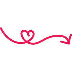 Valentine Doodle Arrow