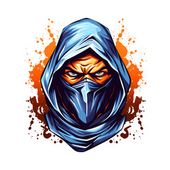 ninja head art illustrations for stickers, tshirt design, poster etc
