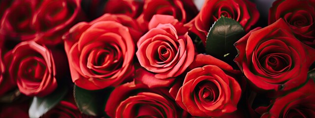 close up of red rose bouquet. for valentines day. romantic love wallpaper background
