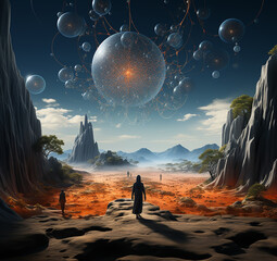  Abstrakte Formen, Futuristisches Design, Farbige Muster, Wellenmuster