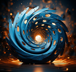  Abstrakte Formen, Futuristisches Design, Farbige Muster, Wellenmuster