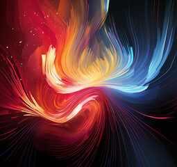  Abstrakte Formen, Futuristisches Design, Farbige Muster, Wellenmuster