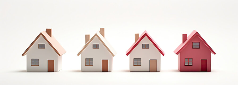 A Row of Small Houses Sitting Next to Each Other