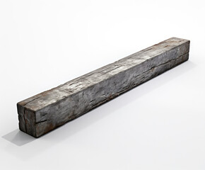 Wooden Plank Resting on White Surface