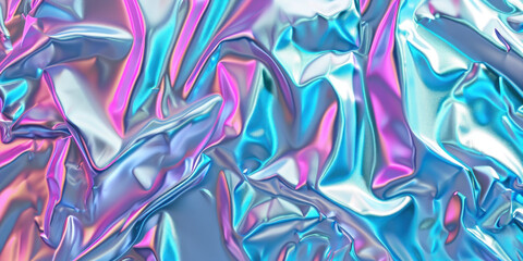 Fototapeta premium Abstract pink and blue, holographic background