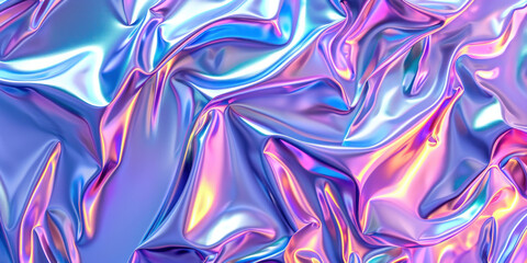Abstract pink and blue, holographic background