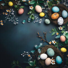 Easter Euphoria: A Banner Radiating Vibrant Celebration Vibes