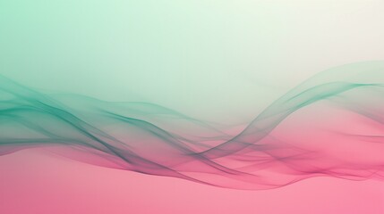 Ethereal Smoke Waves in Soft Pastel Gradient - Abstract Background