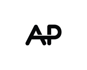 AP LOGO DESIGN VECTOR TEMPLATE