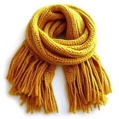 Yellow Scarf with Fringe
