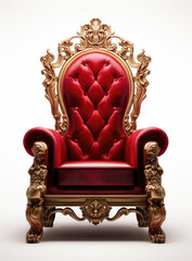 Red and Gold Throne With Red Seat