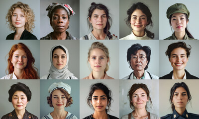 women of different ethnicities and jobs. generated by ai