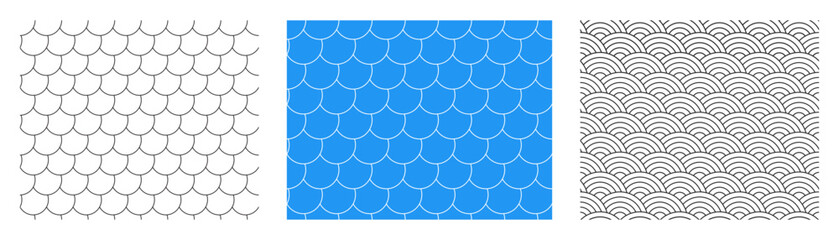 fish scale seamless pattern. skin texture background of fish, dragon, reptile, snake. © dmutrojarmolinua