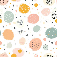 Pastel baby patter design, nursery art 