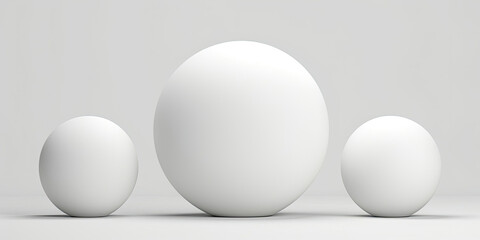Three White Eggs Sitting Together in Group