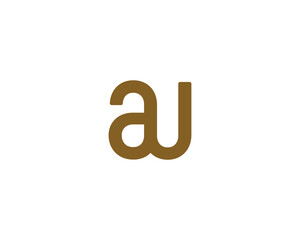 AU LOGO DESIGN VECTOR TEMPLATE