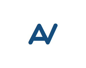 AV LOGO DESIGN VECTOR TEMPLATE