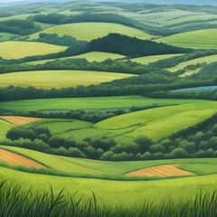 Fototapeta premium spring landscape 