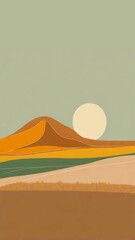 Wallpaper Minimalist with Space for Text, Suitable for smartphone wallpaper or background for writing quotes