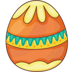 Easter eggs and cute bunny