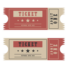 Retro ticket design. Realistic ticket. Confess alone. Vector illustration.