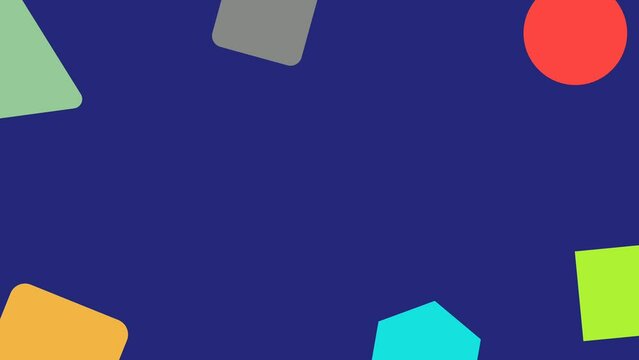 Abstract background shape white free space and dark color. Seamless motion design. Rotating objects 