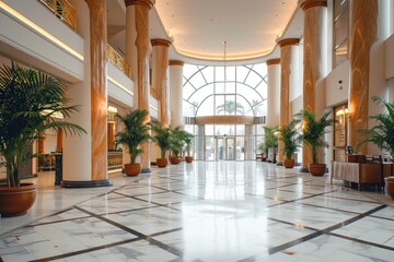 Big hall in hotel