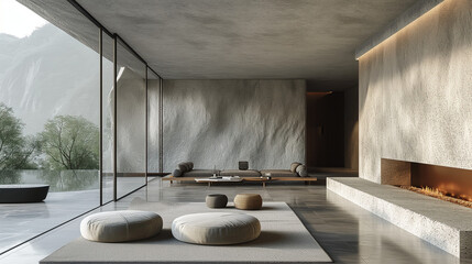 Modern and minimalistic interrior design