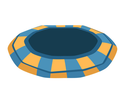 recommend clip art: Bouncy inflatable tower vector illustration isolated on white background