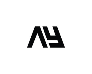 AY LOGO DESIGN VECTOR TEMPLATE