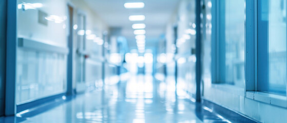 blurred hospital interior 