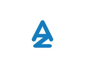 AZ LOGO DESIGN VECTOR TEMPLATE