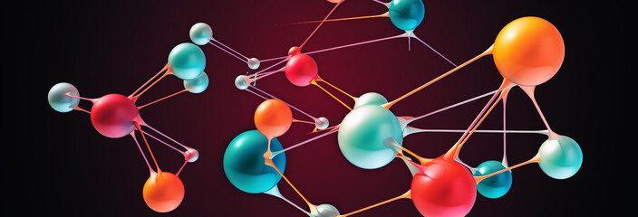Obraz premium molecule structure