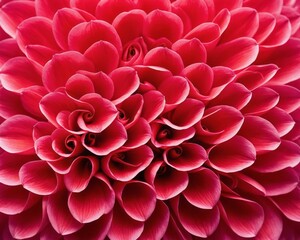 Obraz premium Crimson Petal Waves