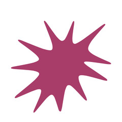 Pink blob shape