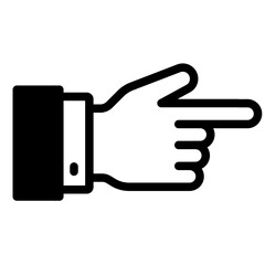 pointing hand gesture